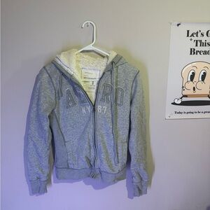Aeropostale Gray Zip-Up Hoodie